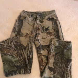 Boys camoflauge pants—hunting pants.